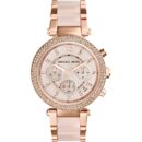 Michael Kors Ladies Parker Rose Gold Chronograph Watch - MK5896